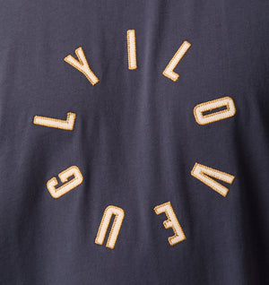 Hoop Logo Box Tee 2.0 - Indigo