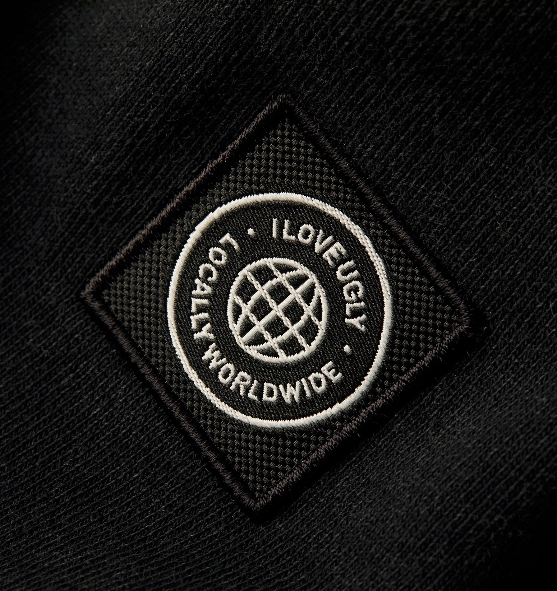Crop Oversized Crew - Vintage Black