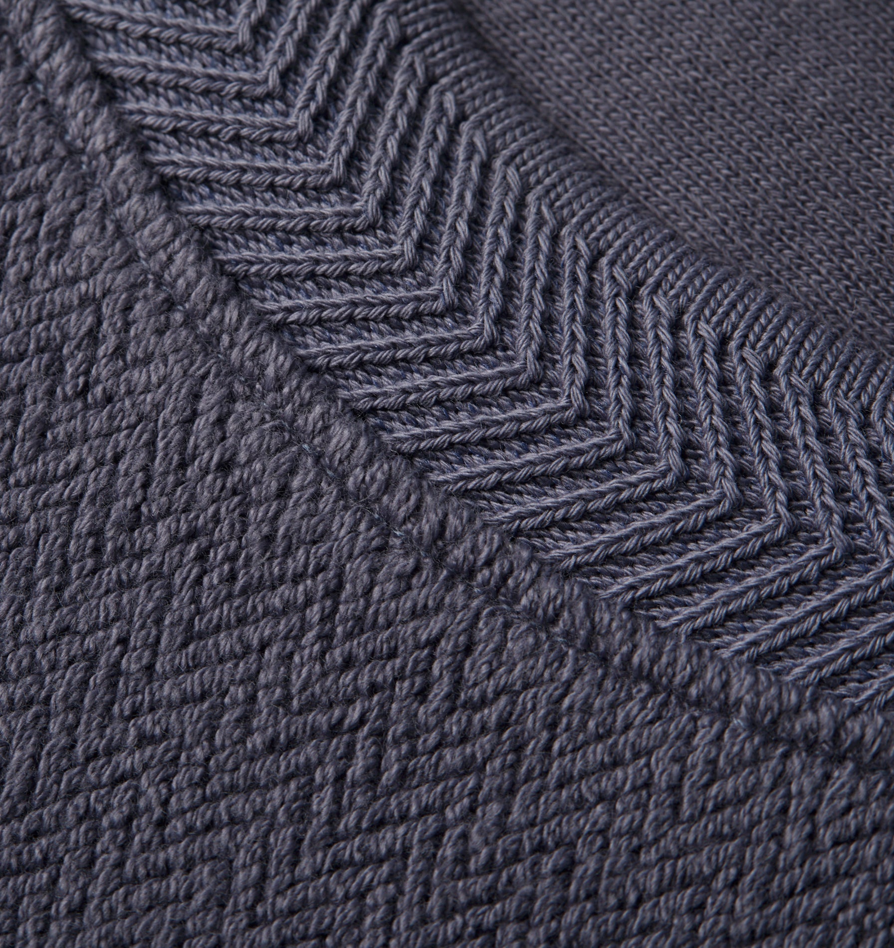 Herringbone Lewi Tee - Fog Blue