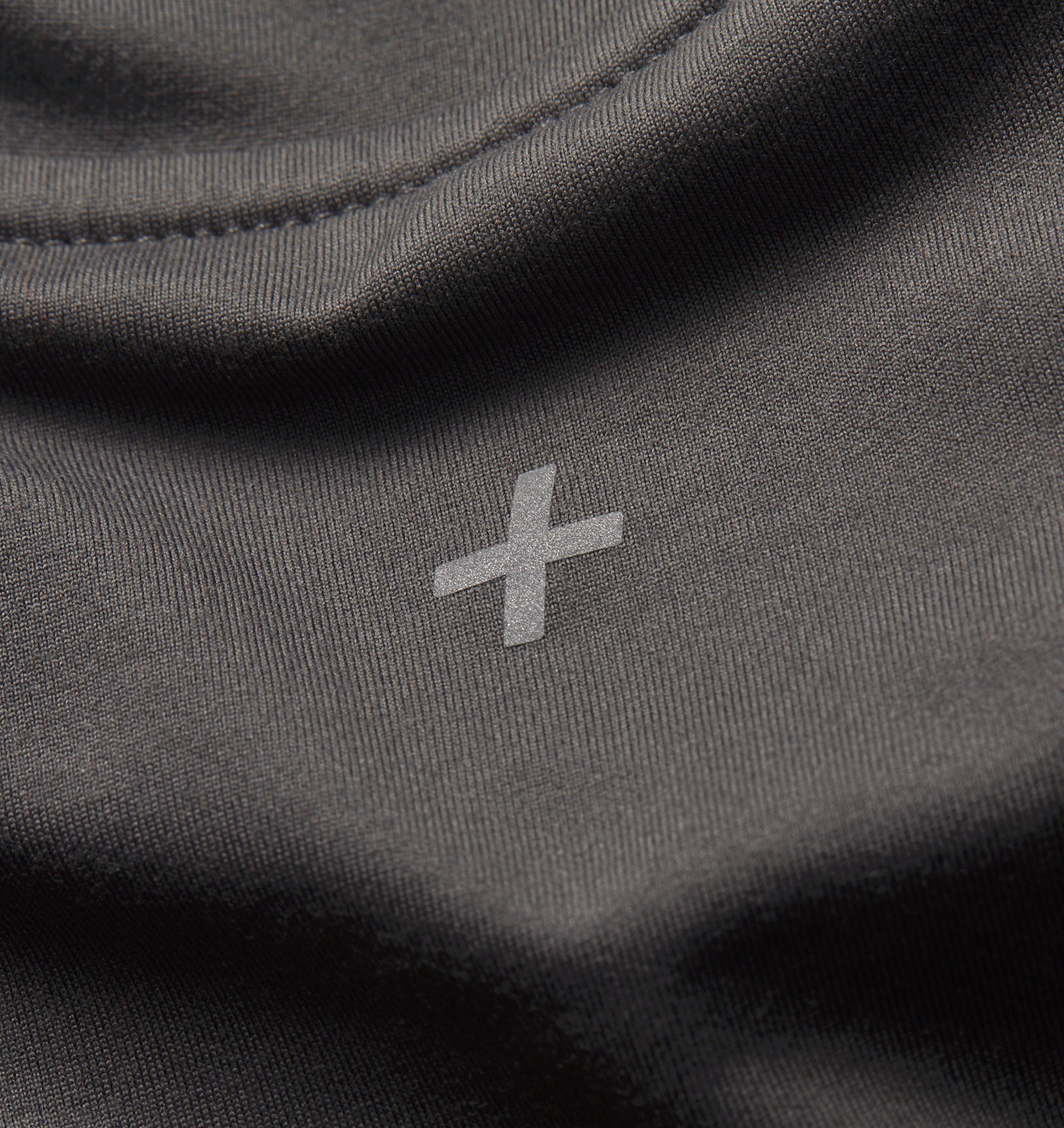 Active Crop Tee - Cobblestone