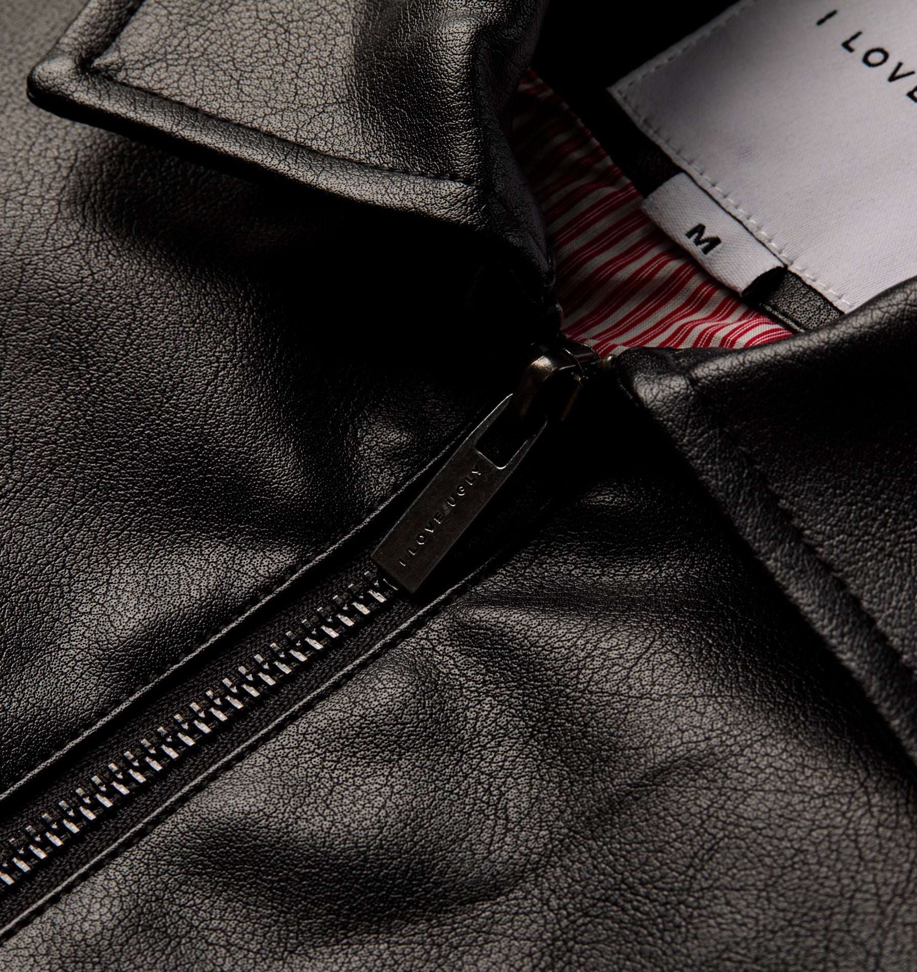 Faux Leather Mason Jacket - Black