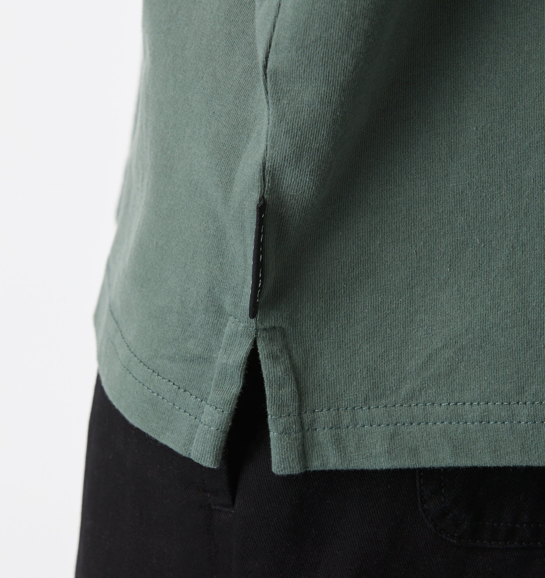 Box Tee - Smokey Green