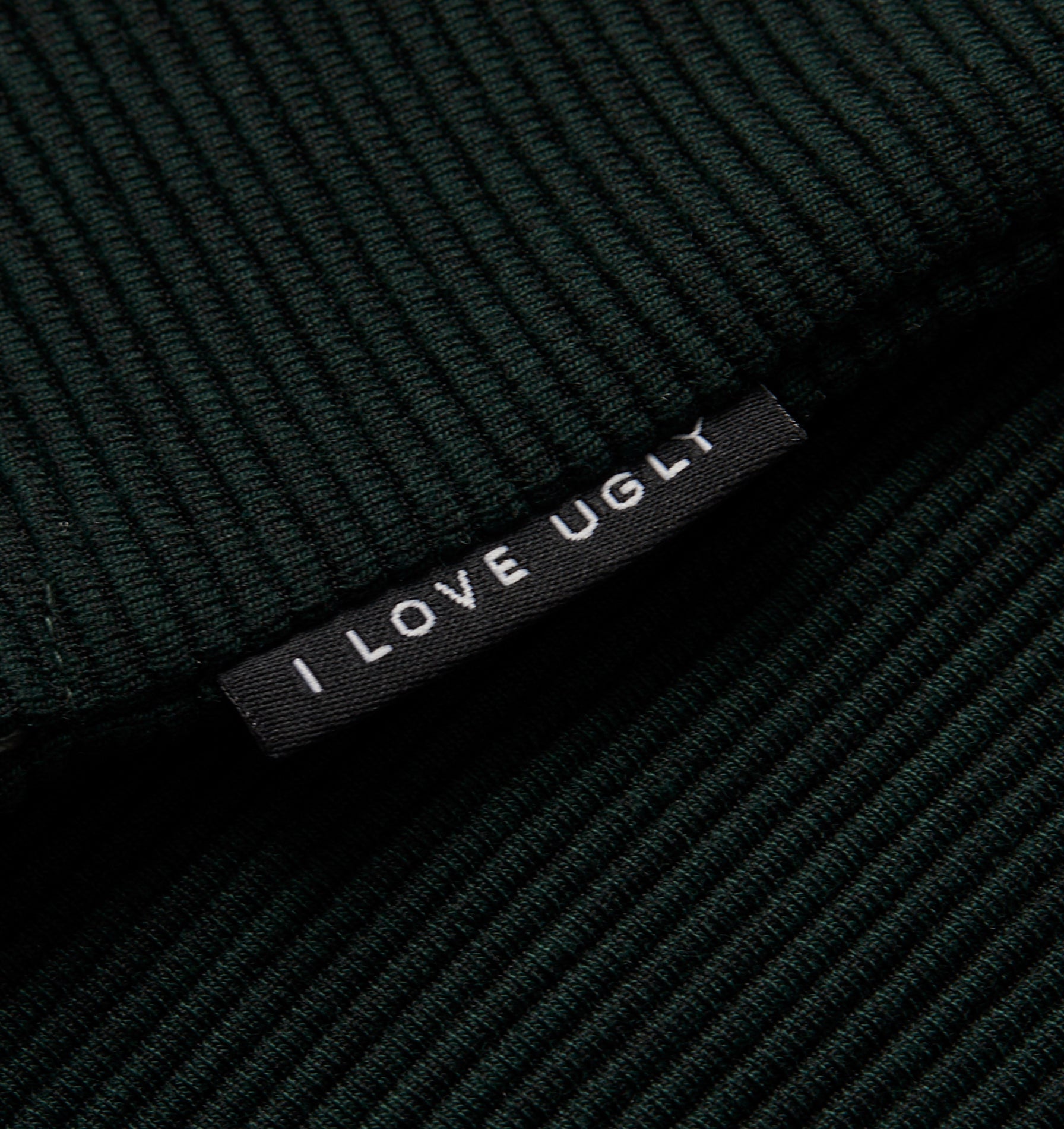 Ribbed Box Tee - Forest