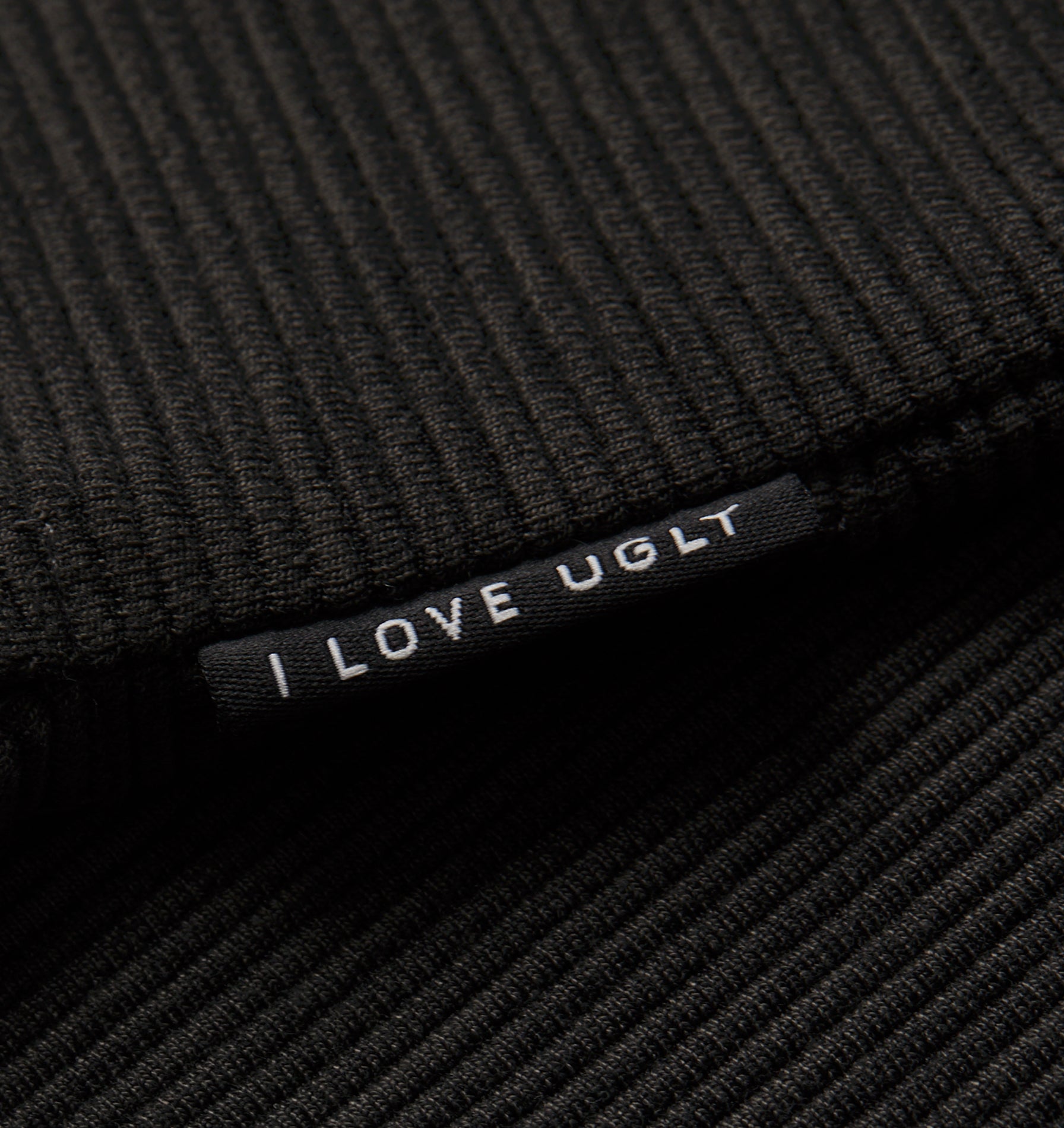 Ribbed Box Tee - Charcoal Marle