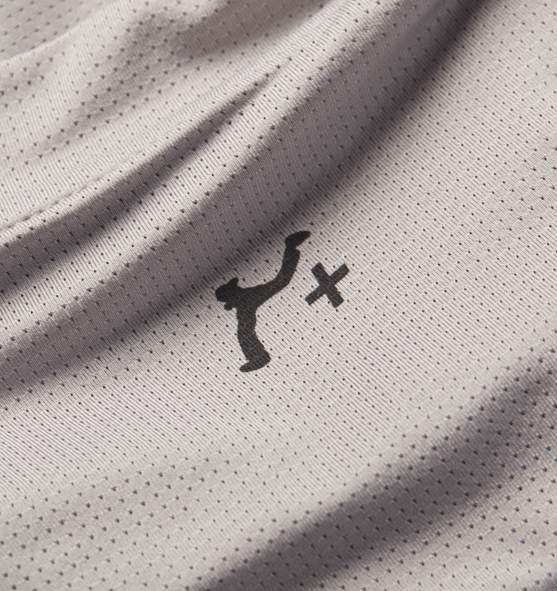 GR X ILU Active Crop Tee - Light Grey