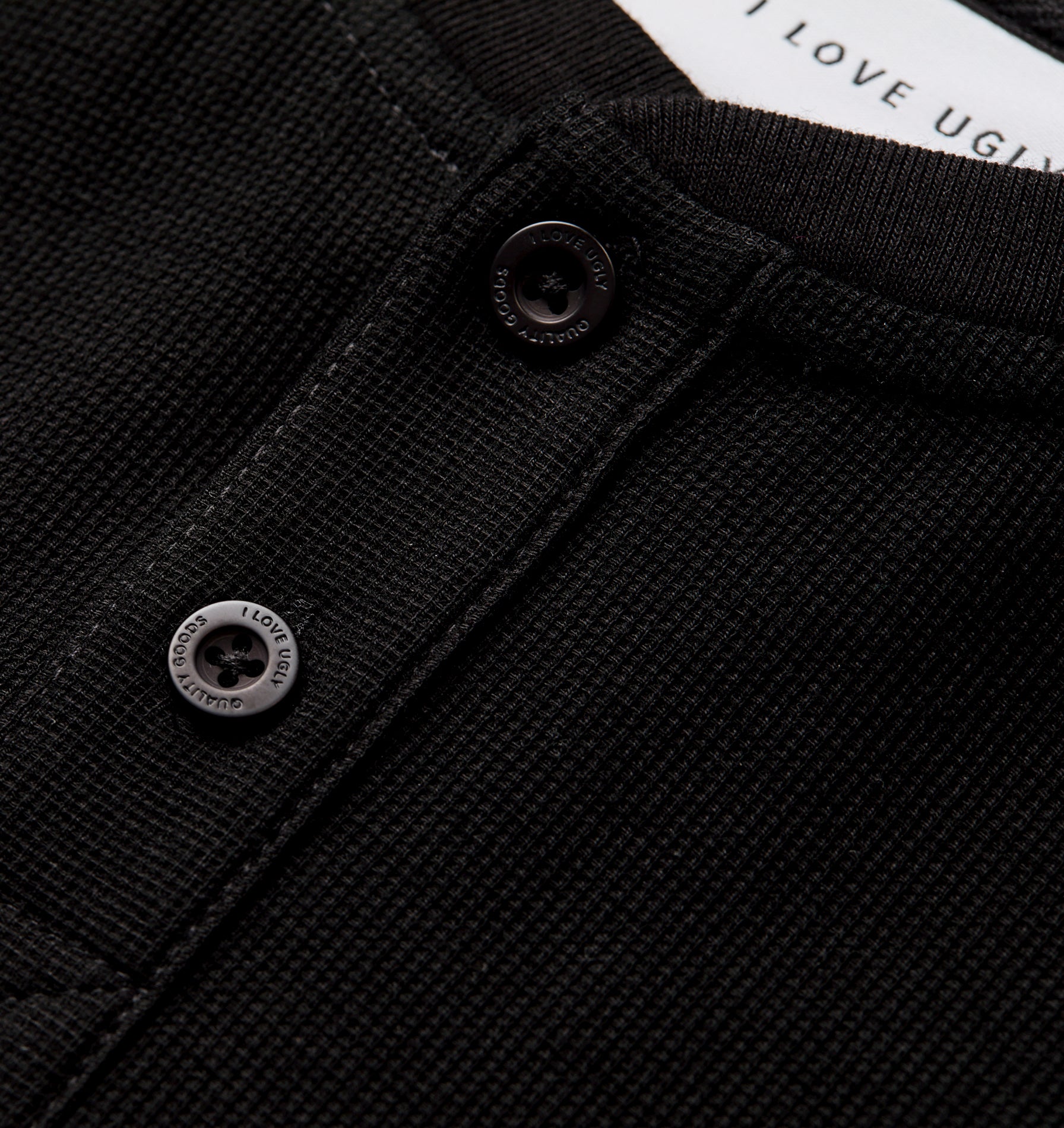 Henley L/S Tee - Black