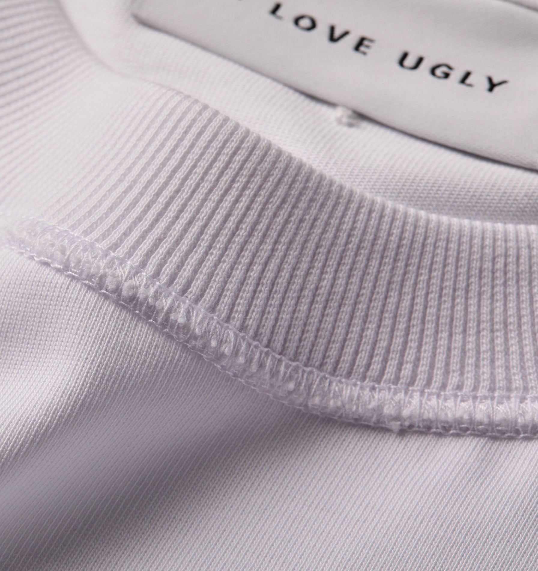 Crop Box LS Tee - White
