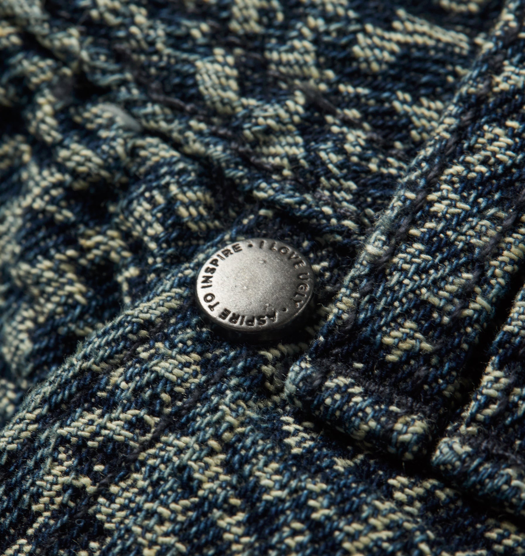 Textured Edgar Denim - Aged Indigo