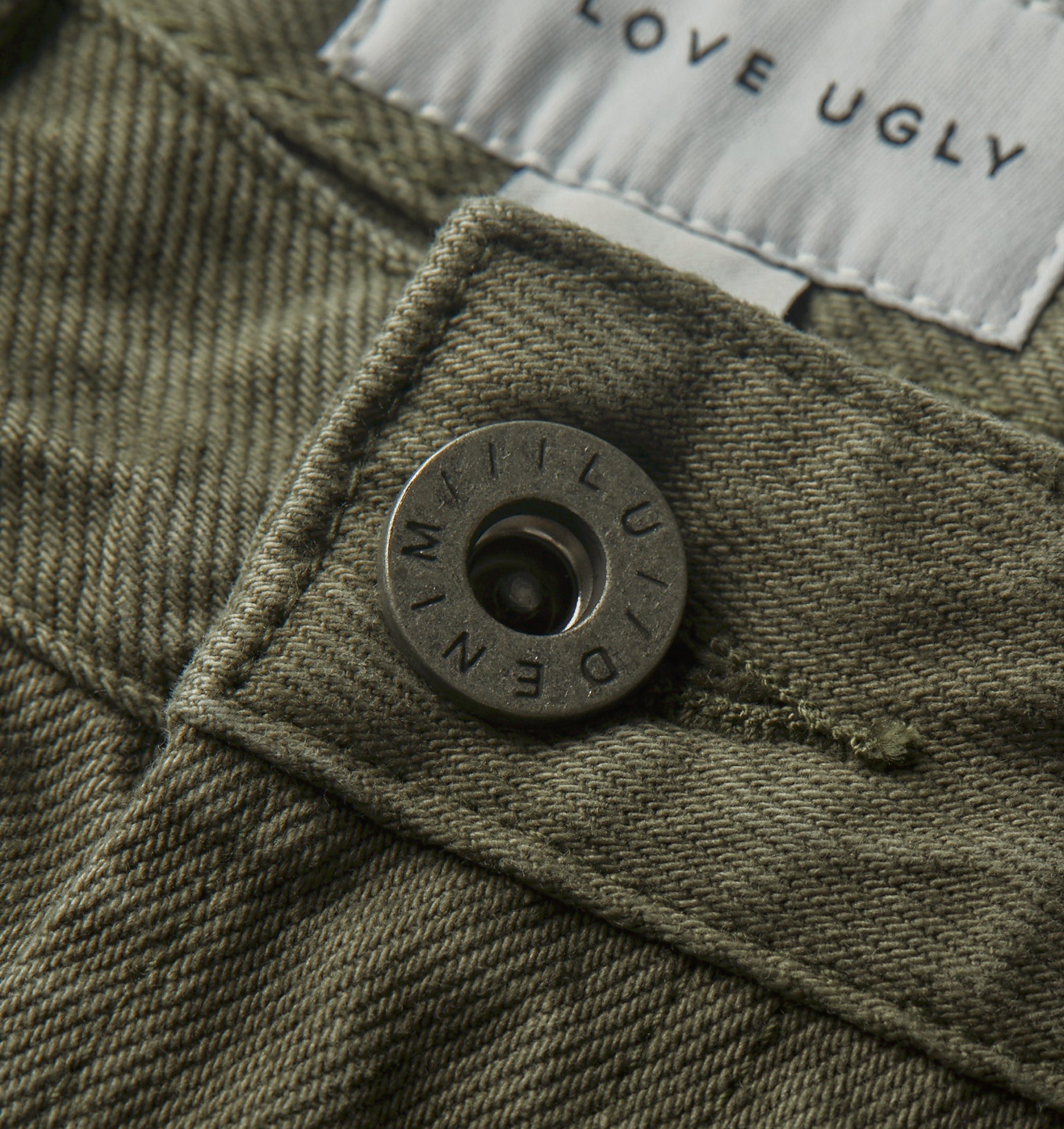 Cropped 90s Denim - Moss