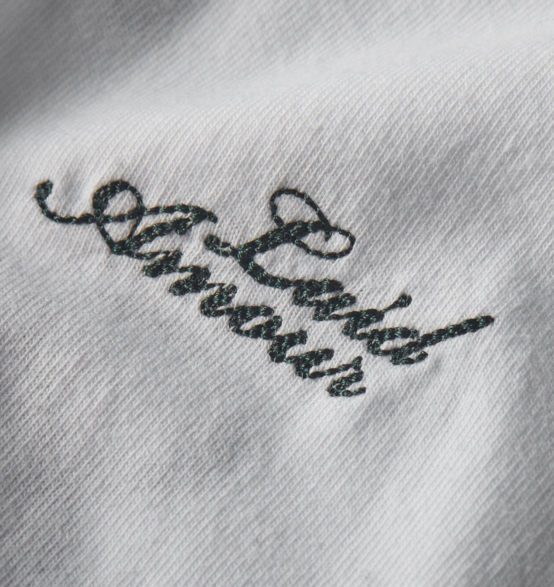 Chainstitch Box Tee 2.0 - White/Forest Green