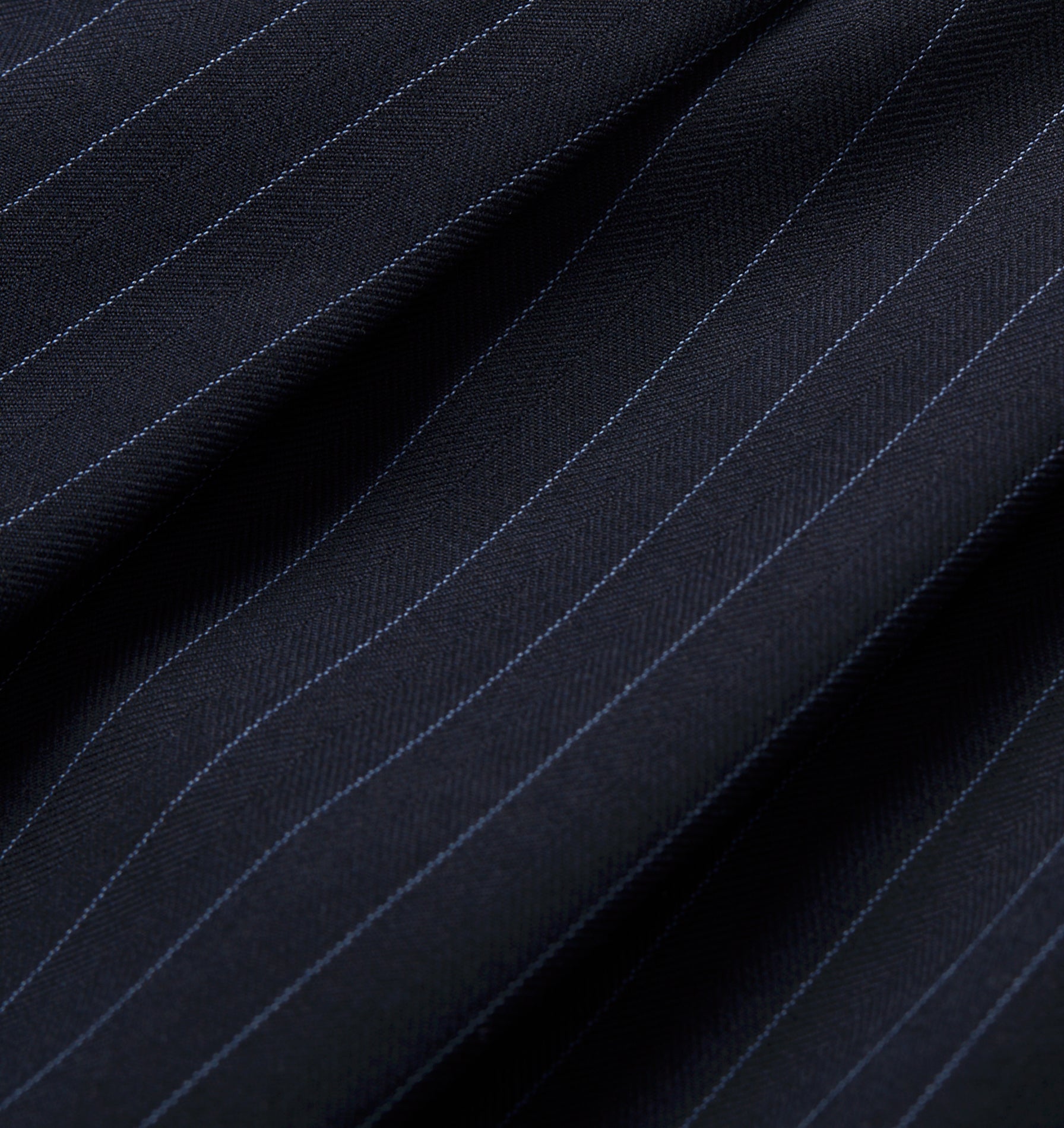 Alby Pleated Short - Blue Pinstripe