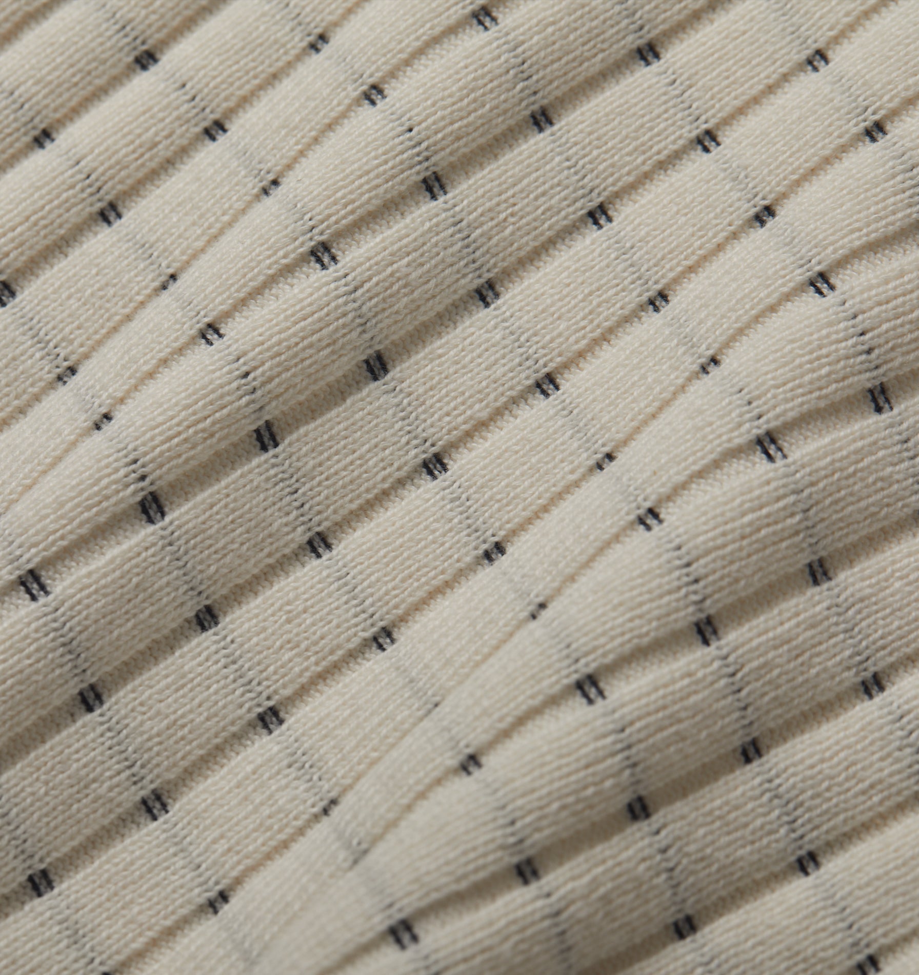 Box Knit Polo - Off White