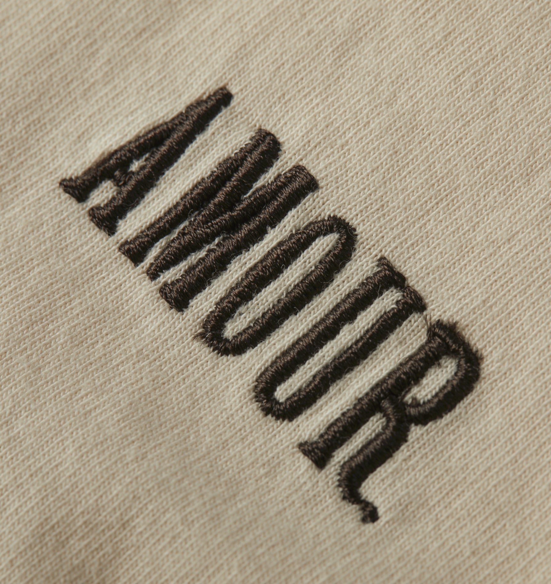 Jeremy Ringer Slim Tee - Off White/Brown