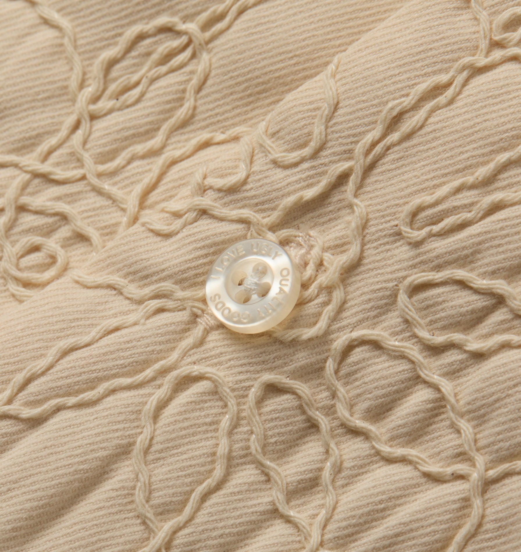 Box Cuban Collar Shirt - Off White Floral