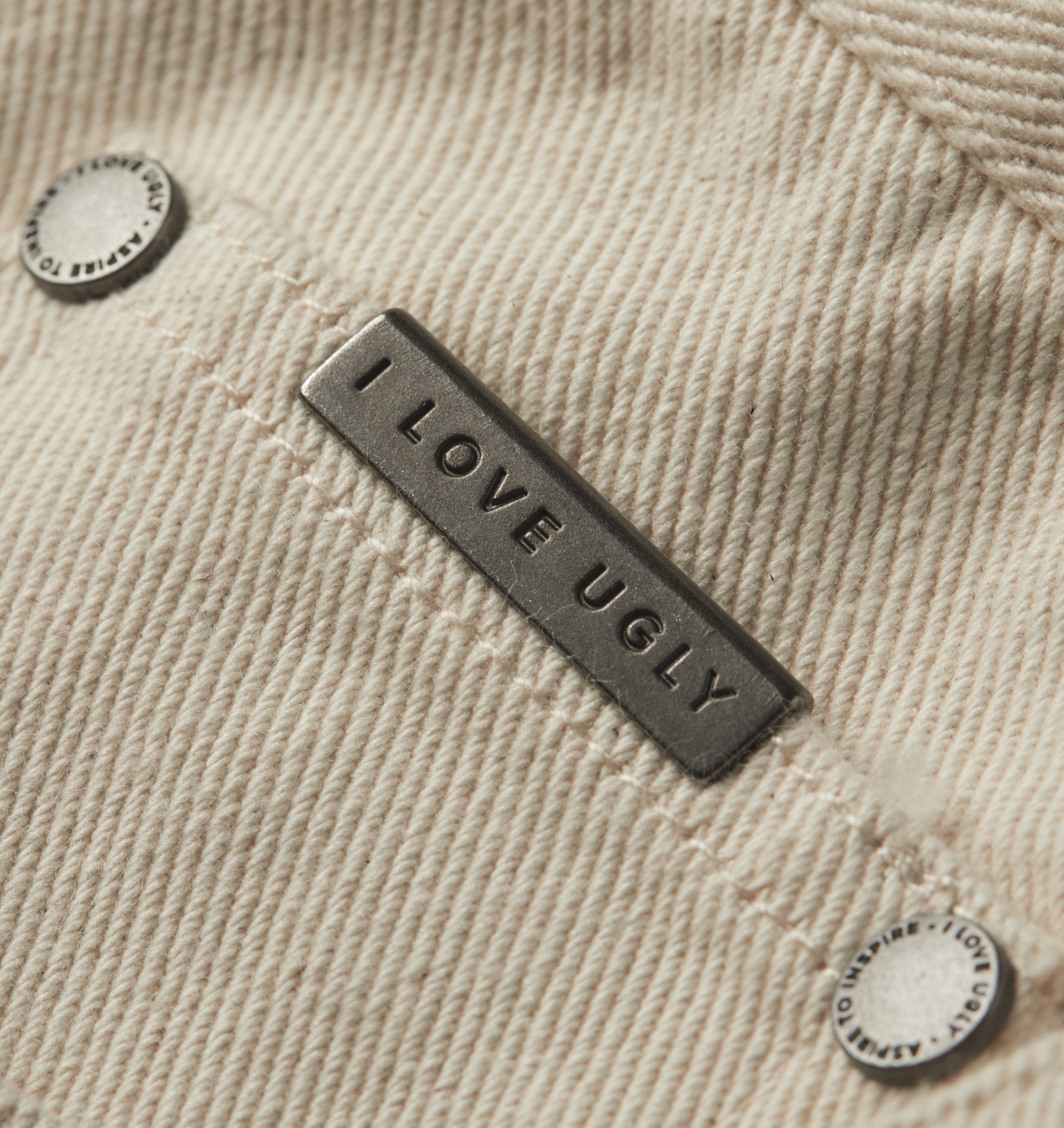 Cropped 90s Denim - Bone