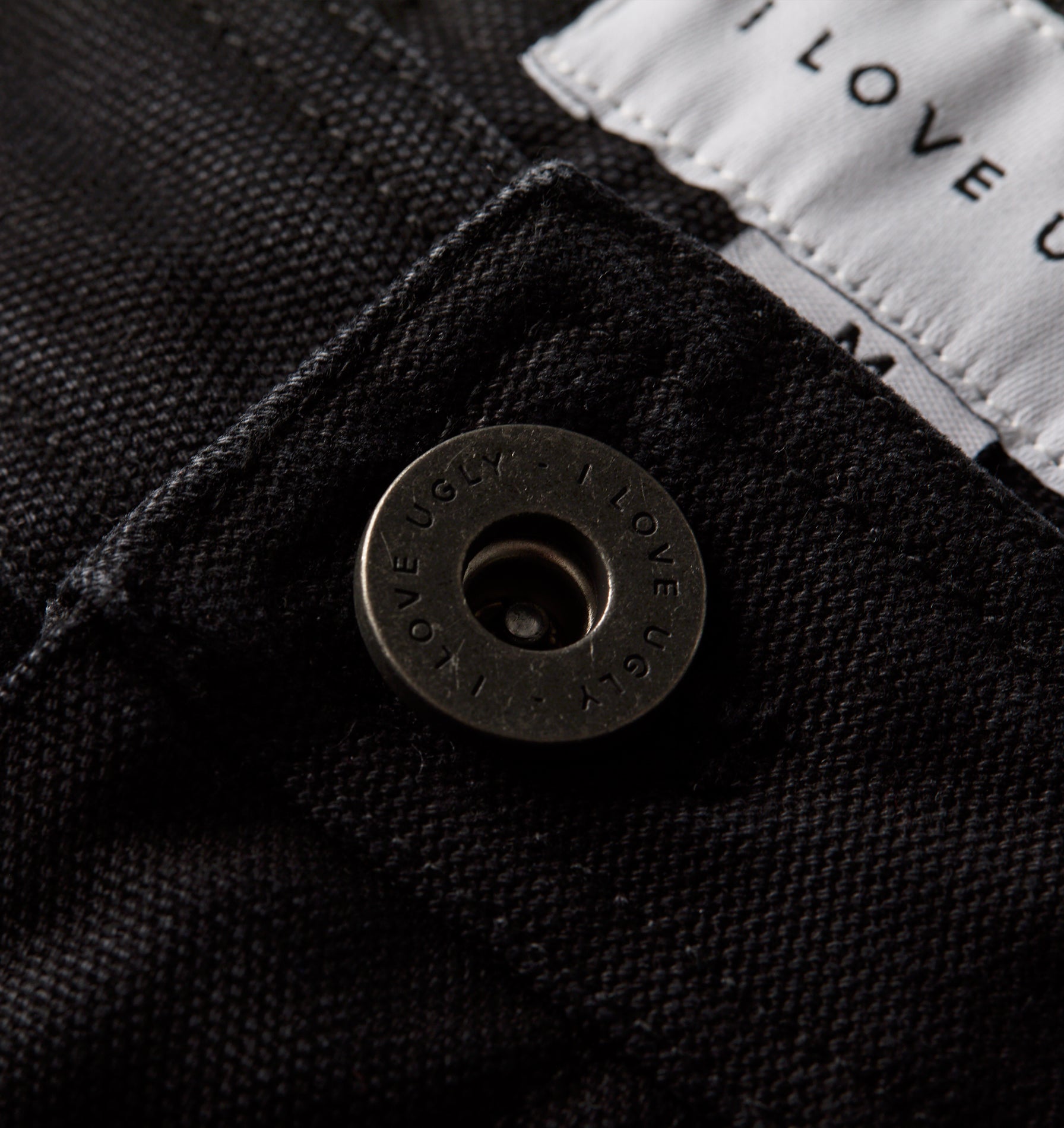 Edgar Wide Canvas Pant - Faded Black