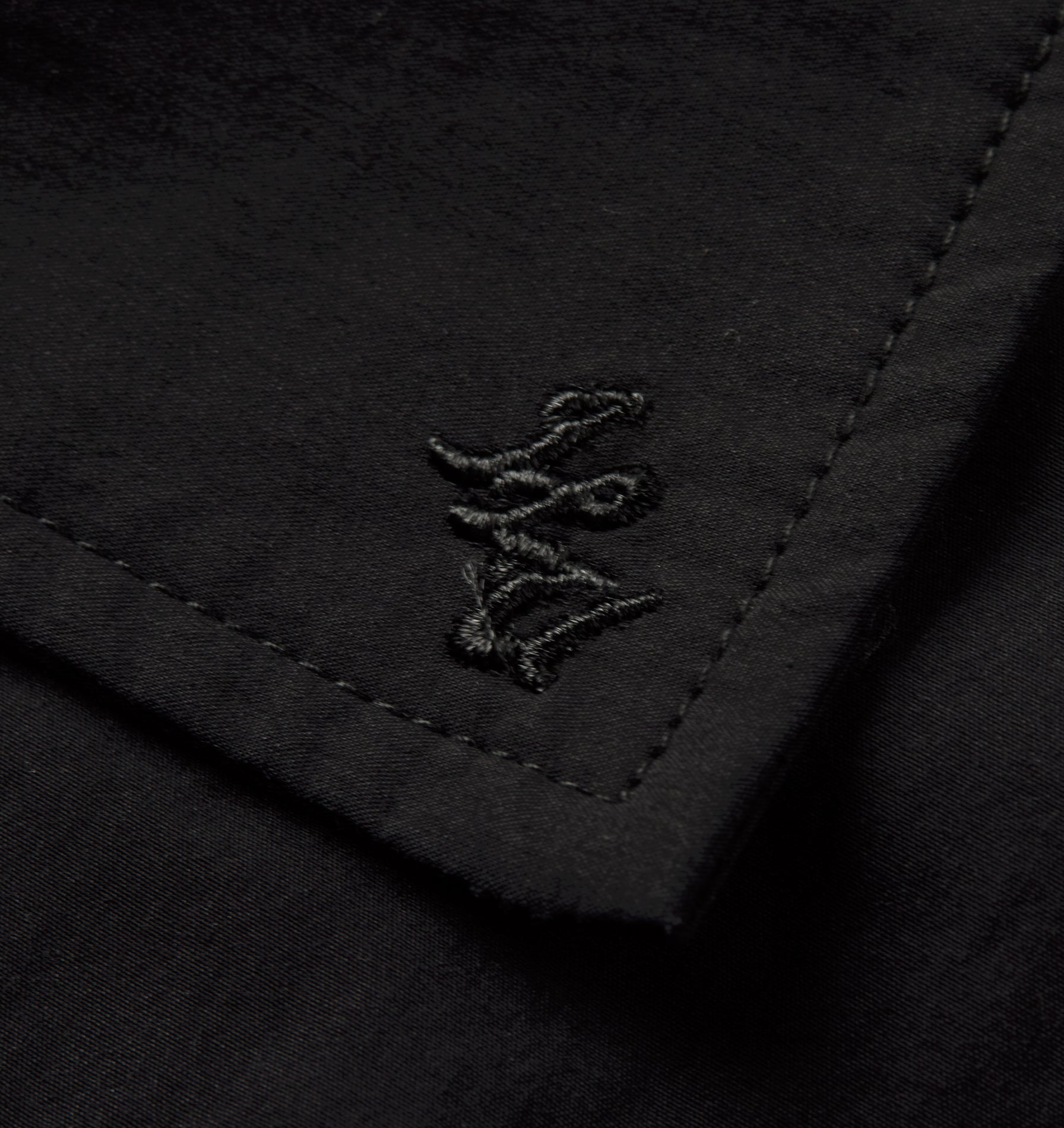 Box Cuban Collar Shirt - Vintage Black