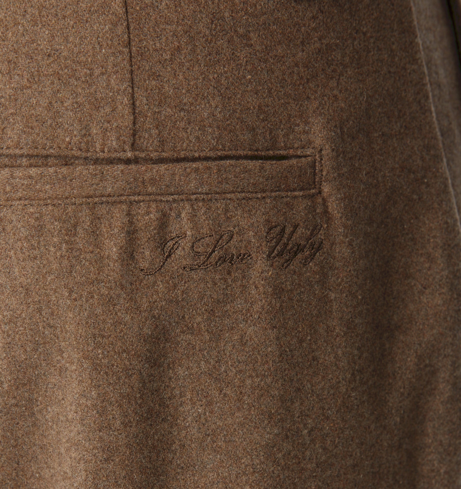 70s vintage winston fancy pant 古着 Winston Tailored Pant in Mushroom Wool | I Love Ugly US