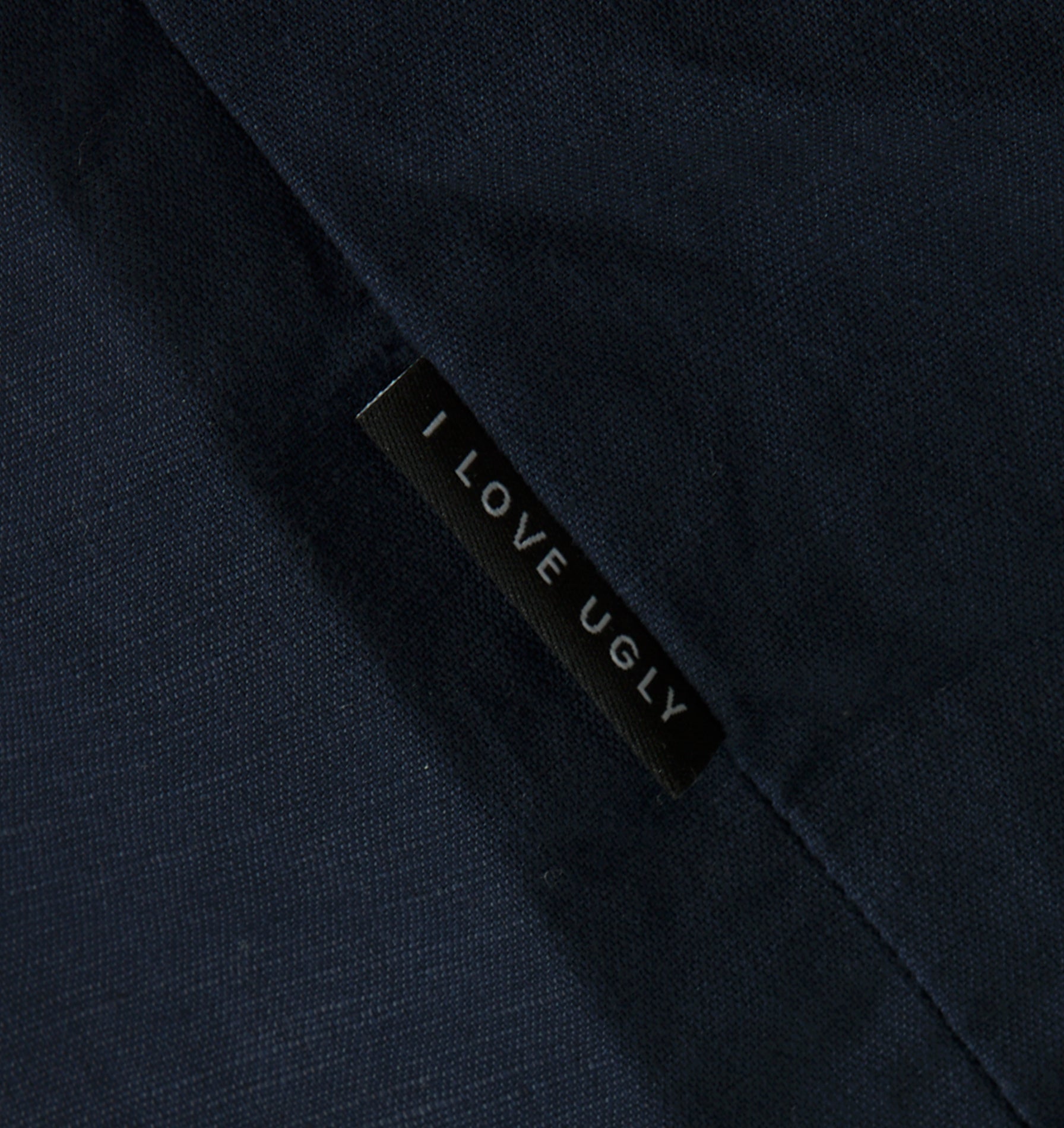 Linen Cuban Collar SS Shirt - Indigo