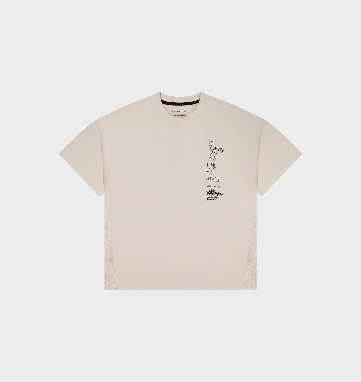 Restrained Active Crop Tee - Off White
