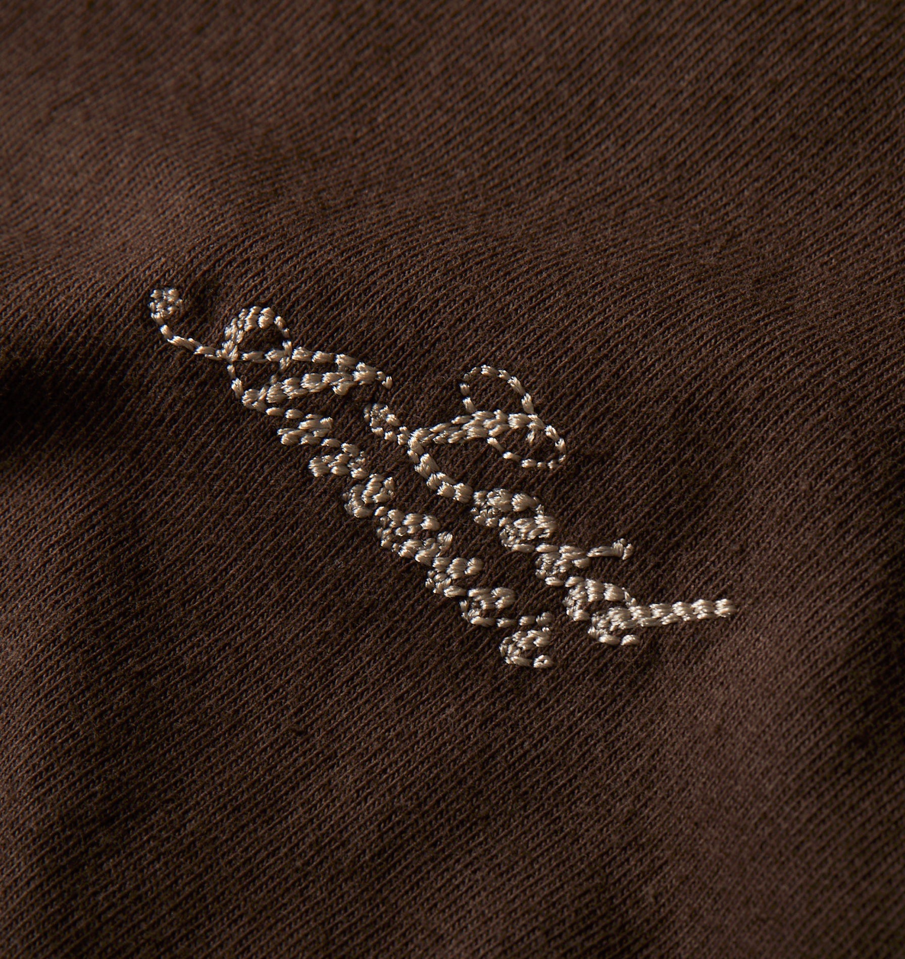 Chainstitch Box Tee 2.0 - Espresso/Taupe