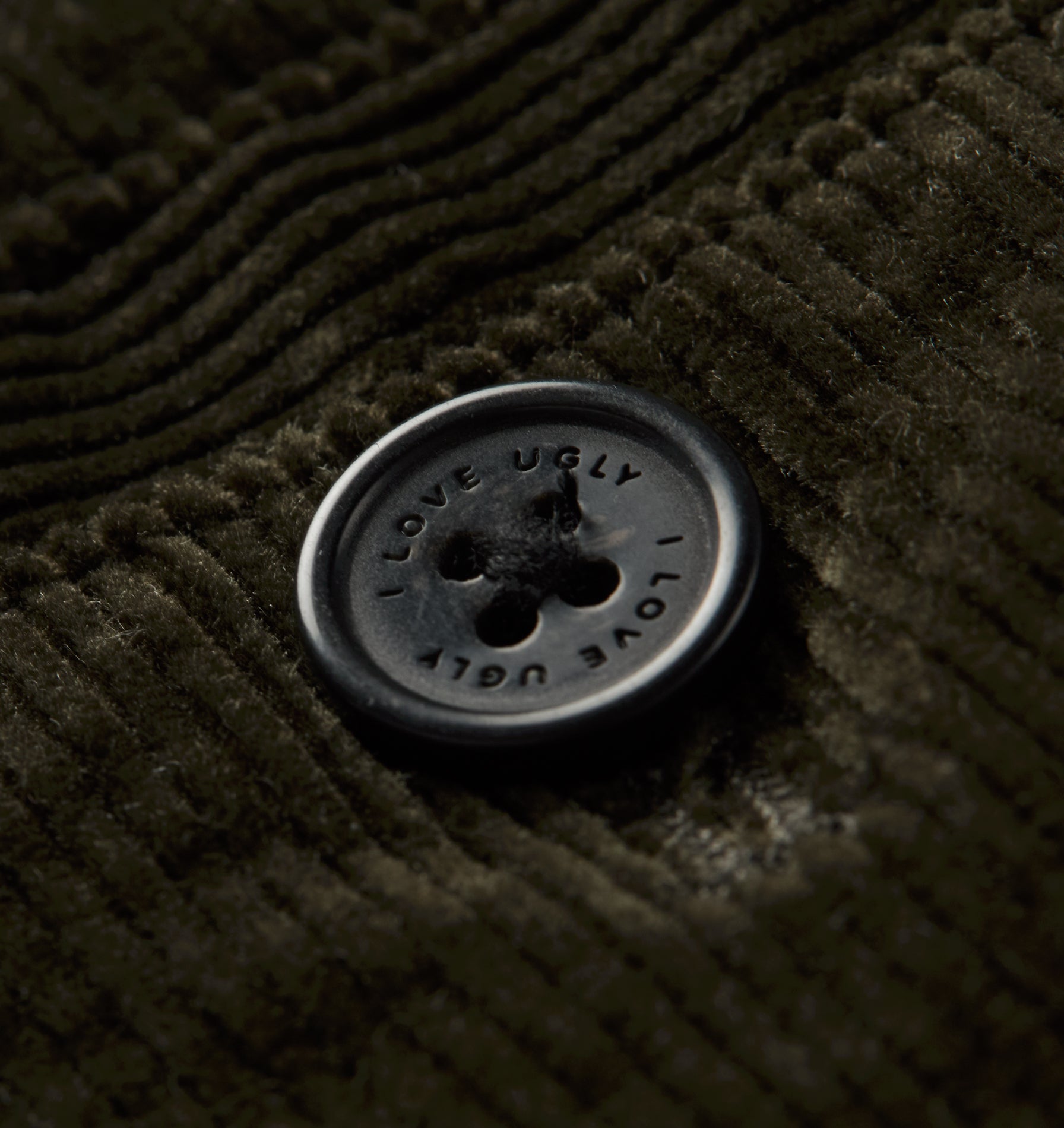 Michael Pleat Cord Short - Moss Green