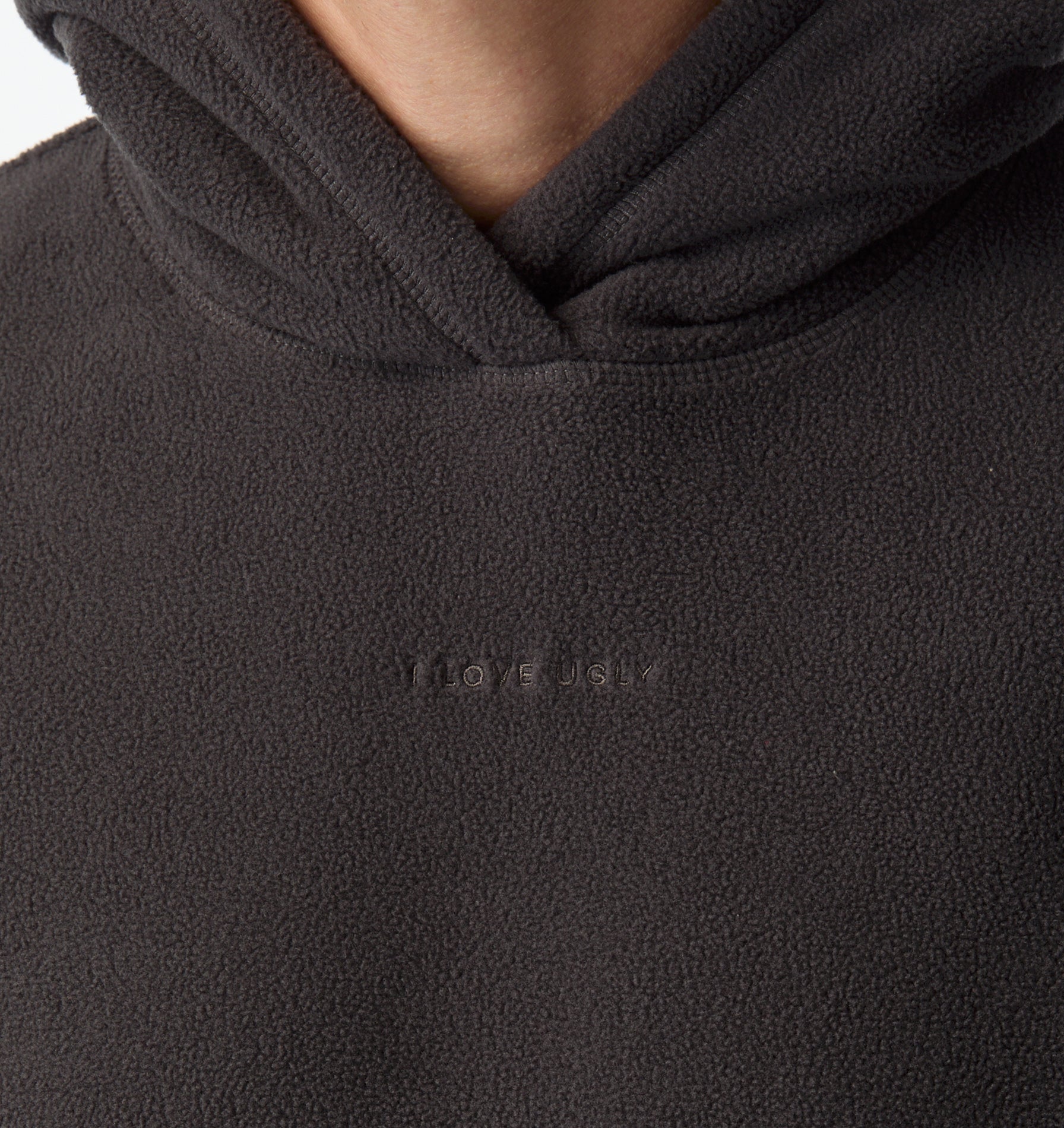 Polar Fleece Hood - Charcoal