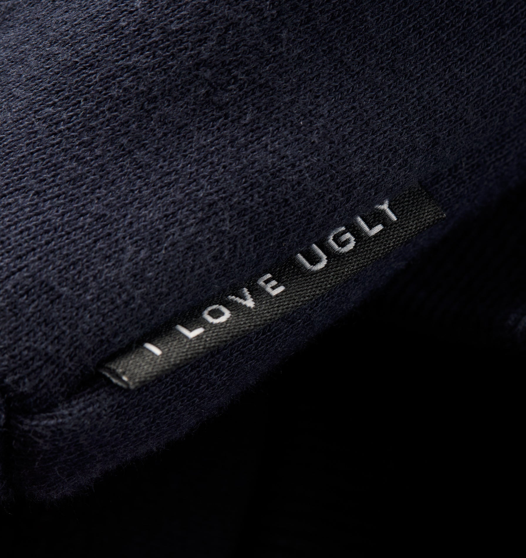 Crop Box Hood - Washed Navy