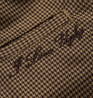 Winston Pant - Beige Houndstooth