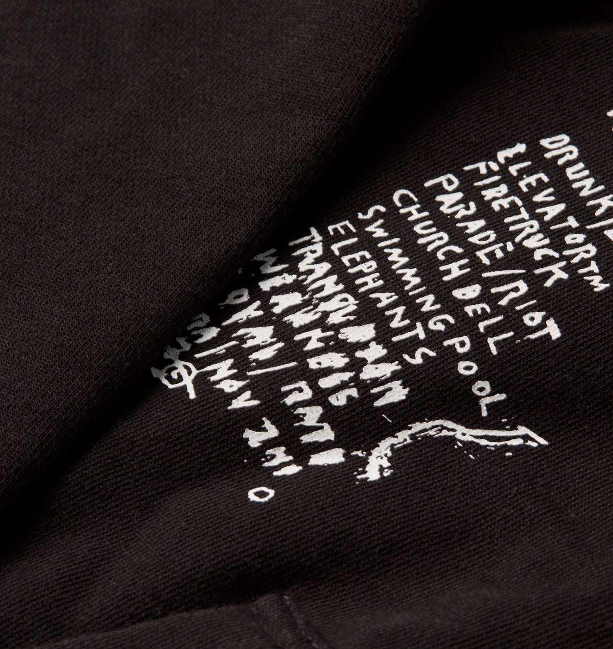 Basquiat Scribble Box Hood 2.0 - Black