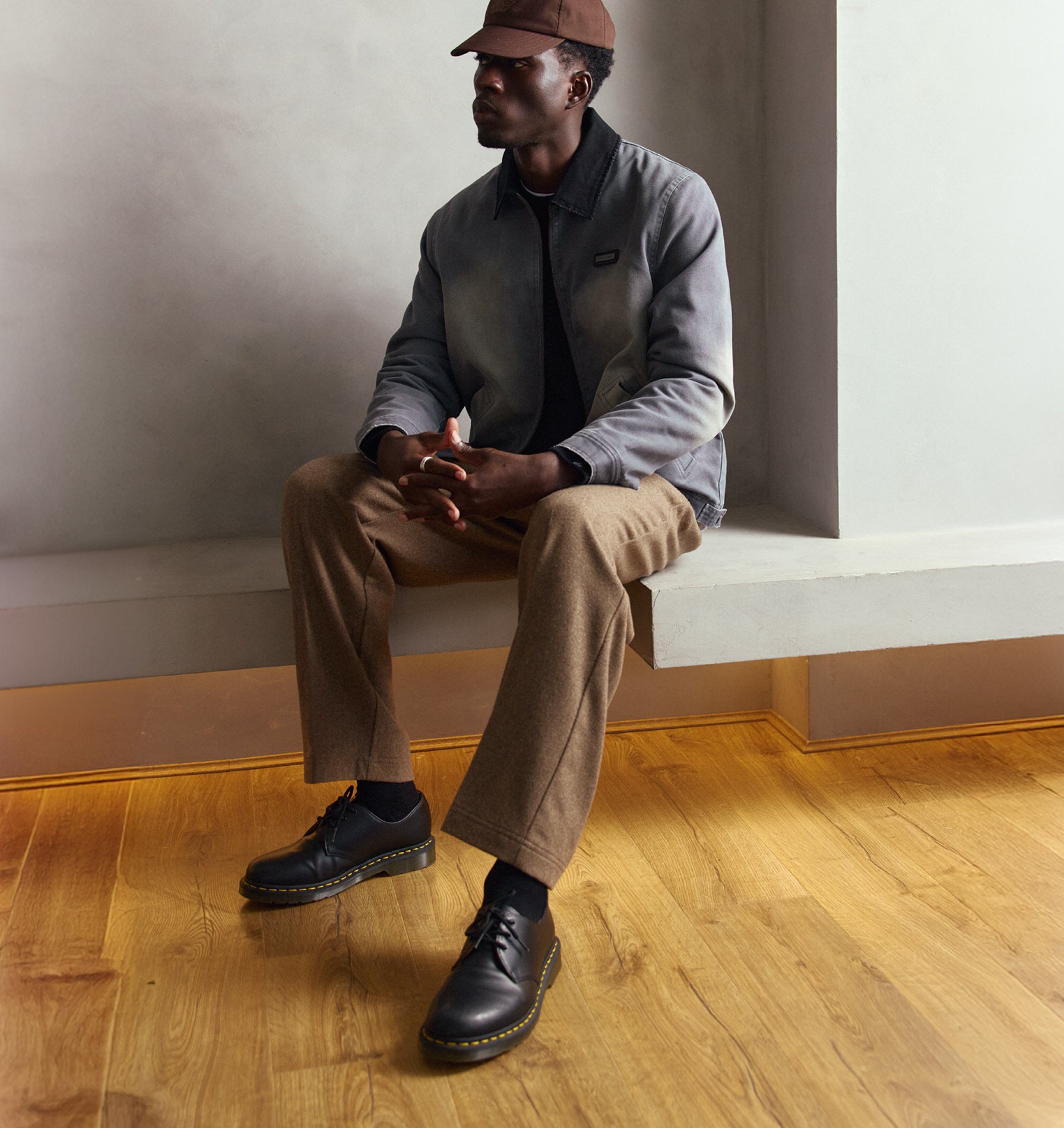 Winston Tailored Pant in Mushroom Wool | I Love Ugly US