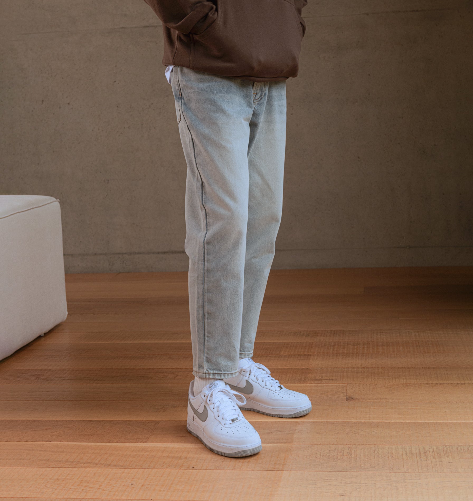 Cropped 90s Denim Pant in Light Vintage Black | I Love Ugly US