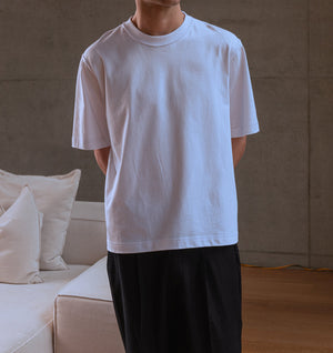 Crop Box Tee - White