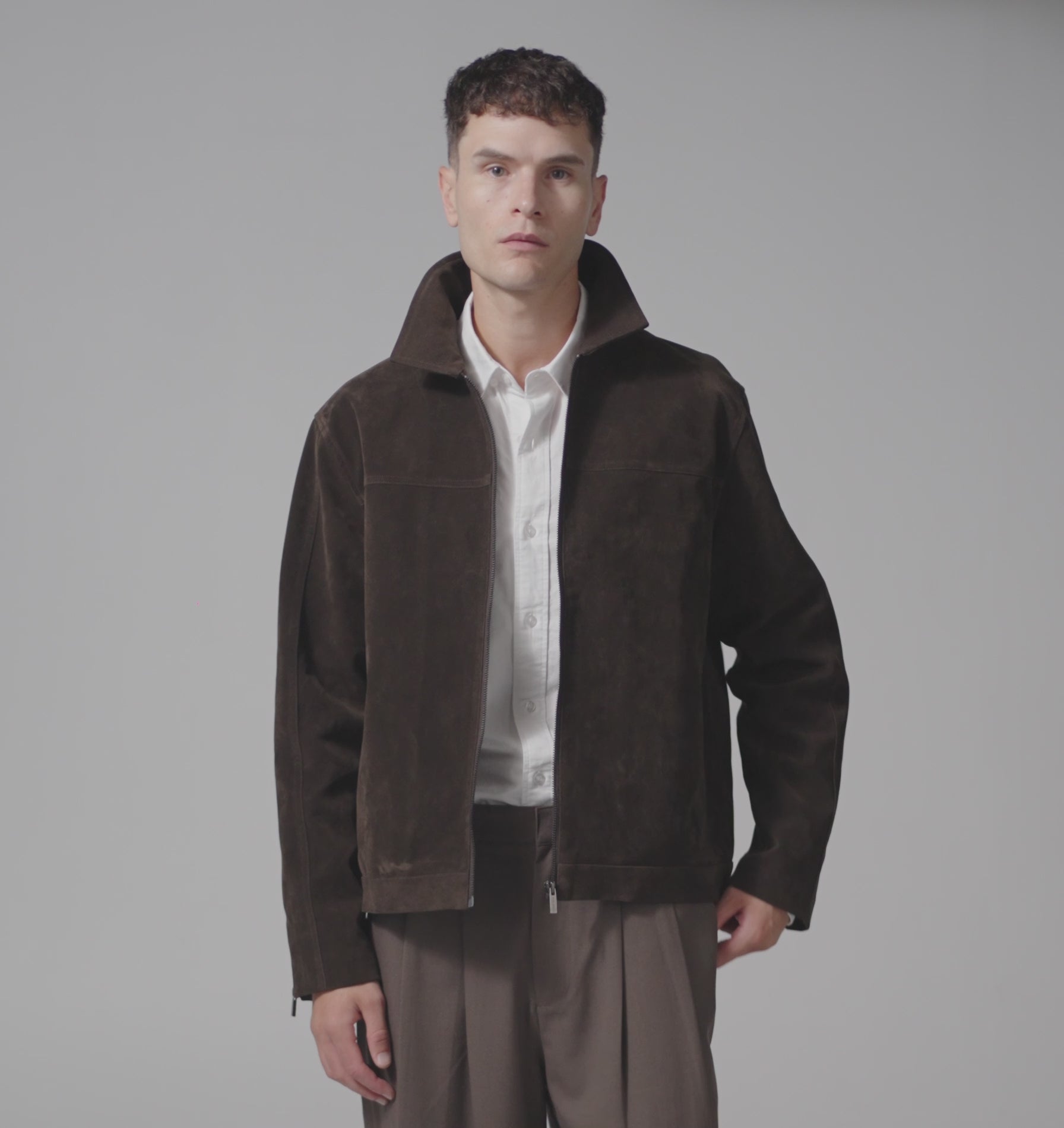 Mason Suede Jacket In Espresso | I Love Ugly US