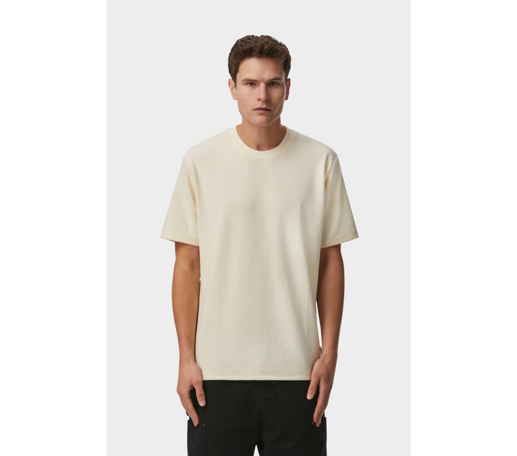 Textured Chester Tee - Off White