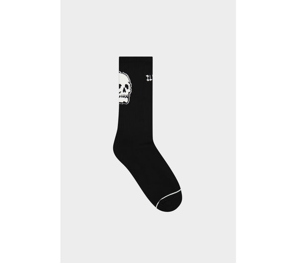 Skull Sock - Black/White