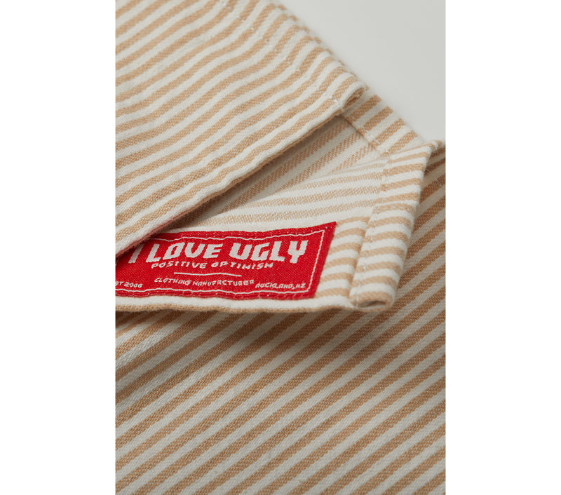 Workwear Shirt - Beige Stripe