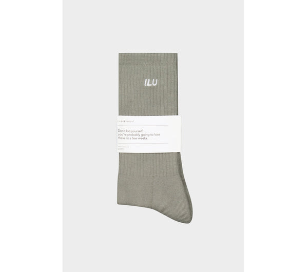 Basic Sock - Moss Grey
