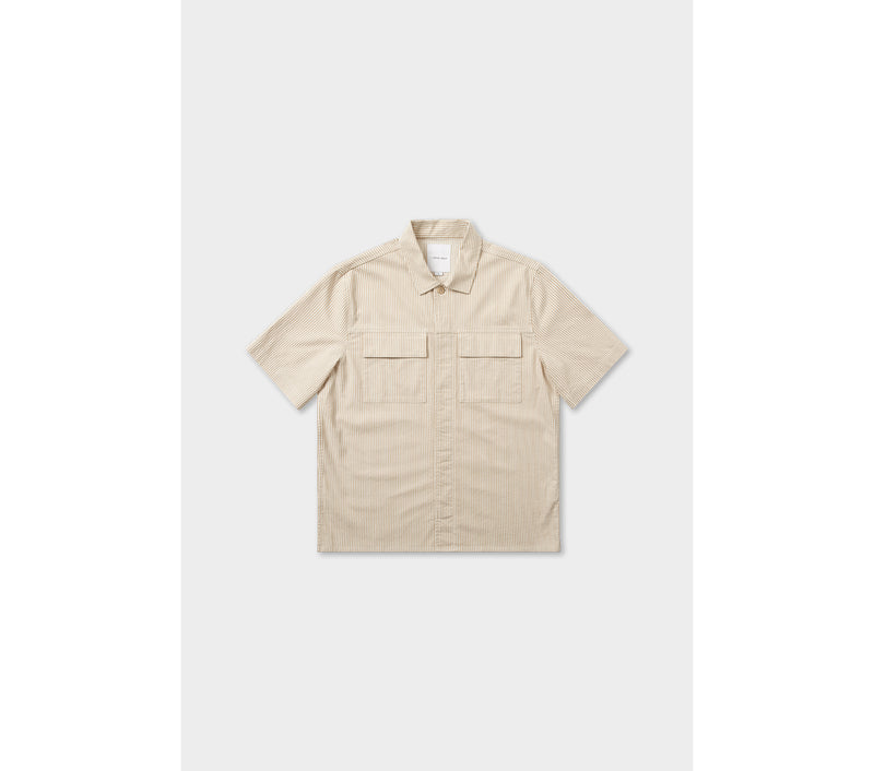 Workwear Shirt - Beige Stripe – I Love Ugly US