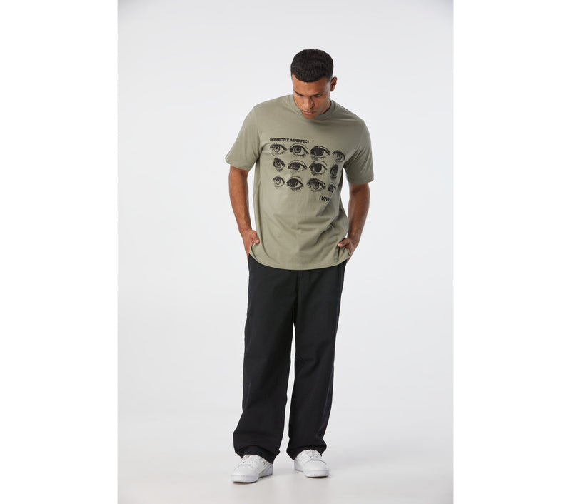 Eyes Wide Chester Tee - Moss Grey