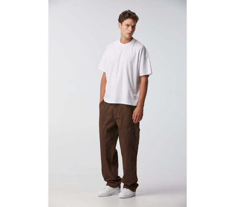 Double Knee Workers Pant - Fossil Brown